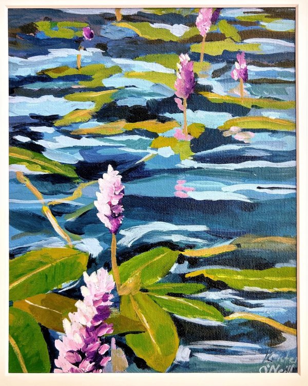 Blooms on Acorn Woman Lake by Kristen O'Neill
