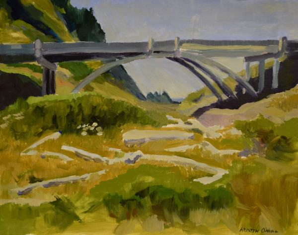 Bridge on Highway 101 - Brush Creek by Kristen O'Neill