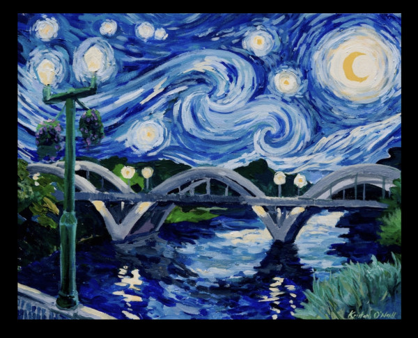 Starry Night Over Grants Pass by Kristen O'Neill