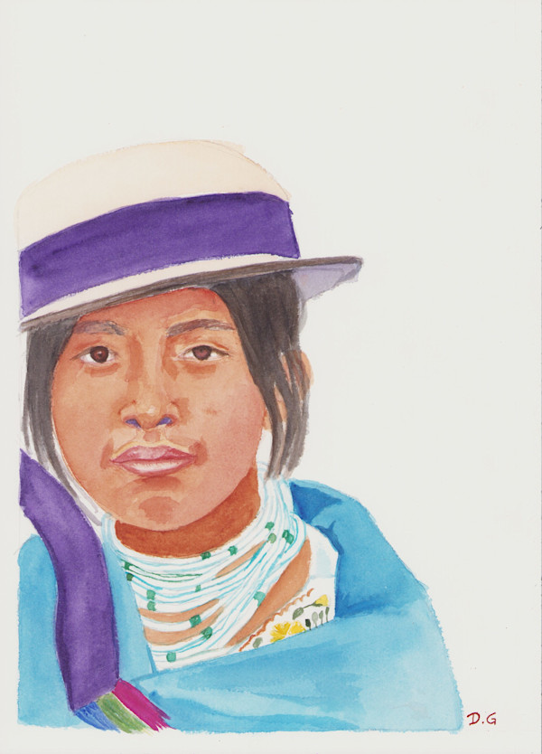 Curious Girl in Blue by Daniela Godoy, Image 1.