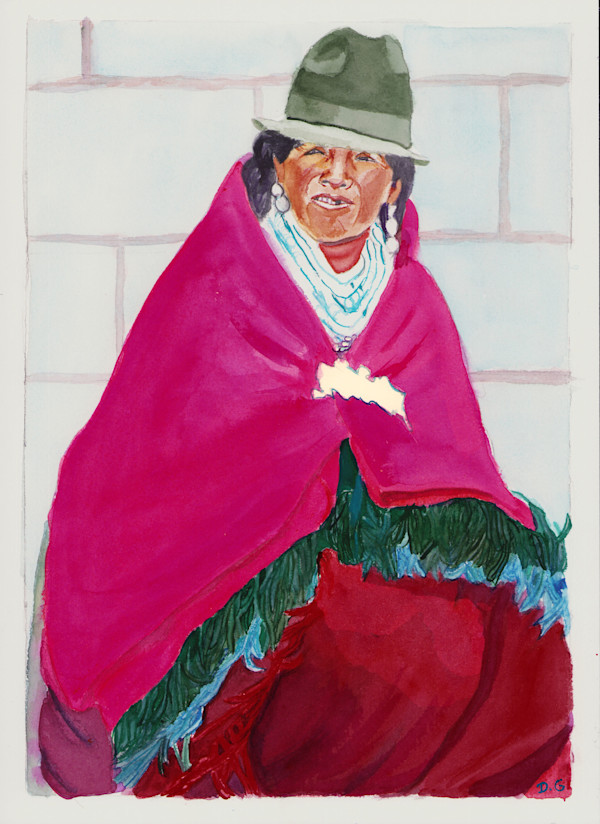 Elderly Indigenous woman waiting by Daniela Godoy, Image 1.