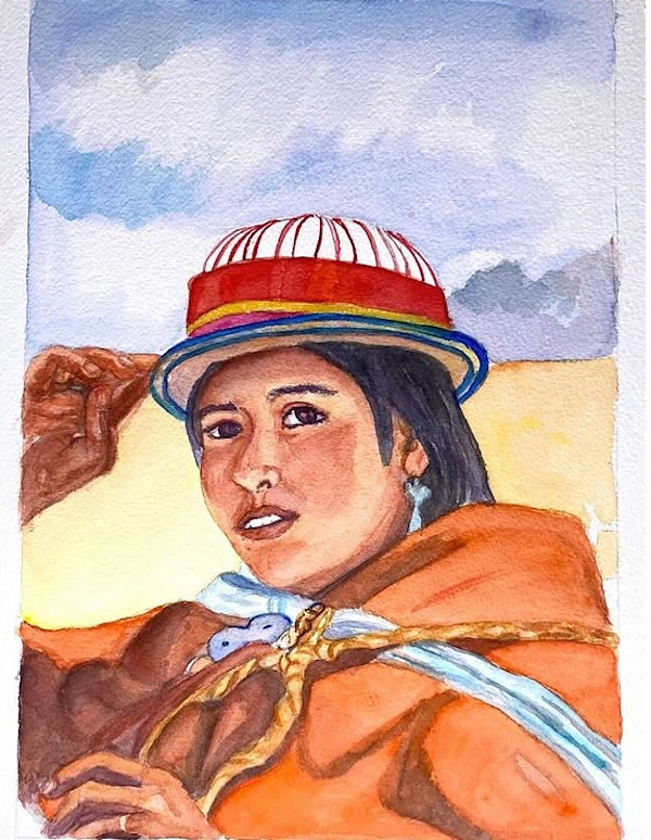 Portrait of Young Indigenous girl by Daniela Godoy, Image 1.