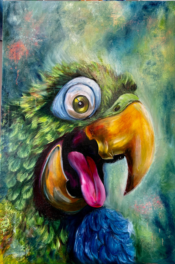 🎨 “Joy” – A Melody in Feathers 🦜✨ by Samantha Biddle