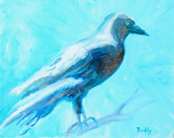 Winter Crow by Sally Ruddy