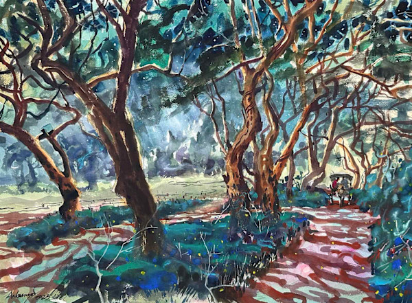 Moonlit Path of Bagan by ARKAR MYO