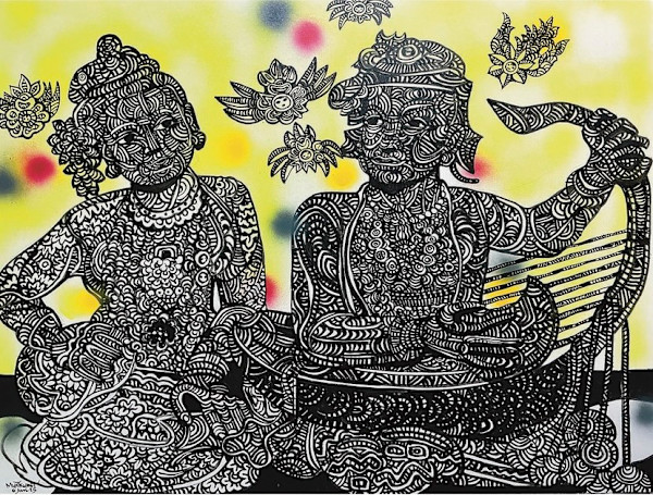 Two Musicaians_2 (2025) by Myat Kyawt