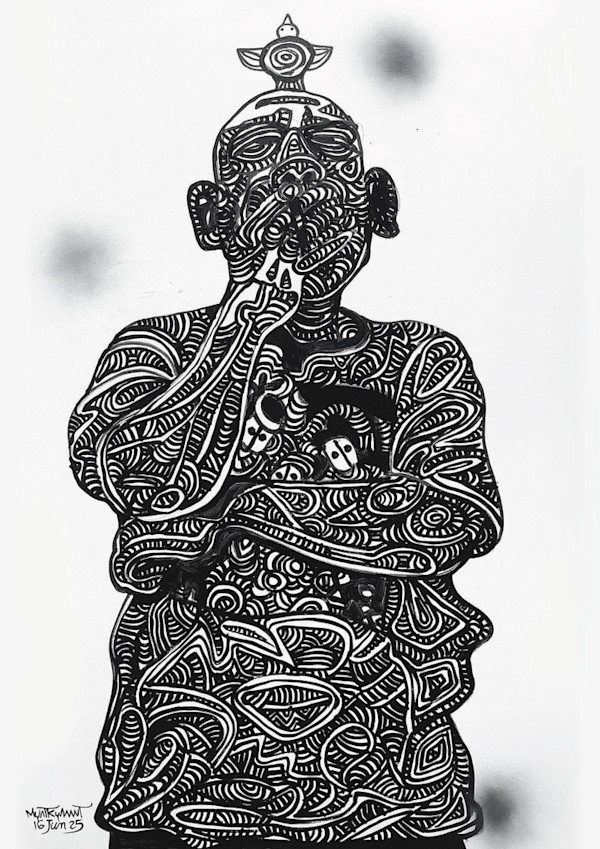 Self Portrait_1 (2025) by Myat Kyawt