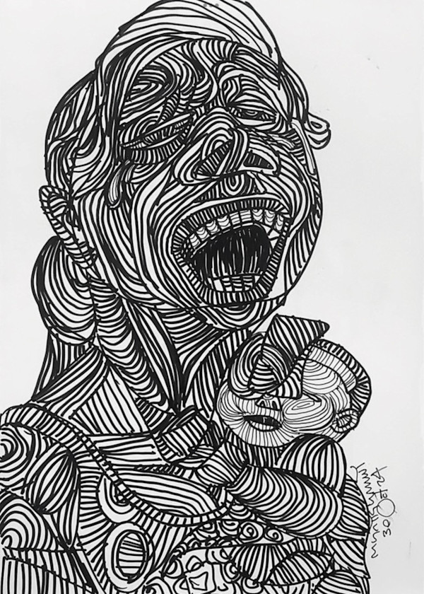 Crying Mother (2024) by Myat Kyawt