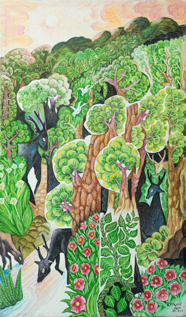 Colourful Forest, SoneTawMyaing by K.M. Nyunt (Mogok)