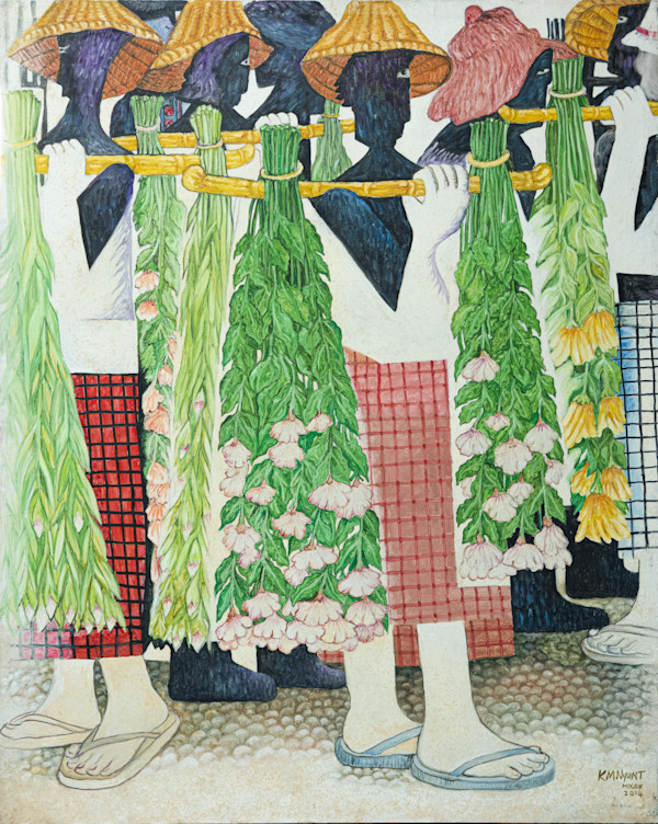 Flower Vendors by K.M. Nyunt (Mogok)