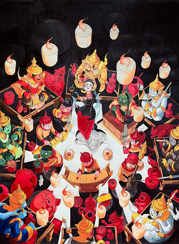 ဂြိုလ်မင်းနွှဲပျော် ညပွဲတော် by Aung Ye Myat