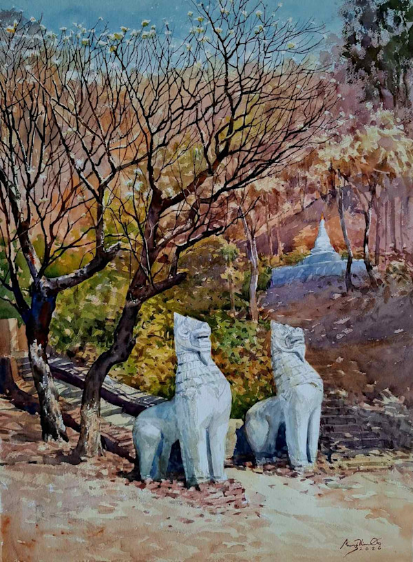 Sagaing Hill by Aung Thin Oo