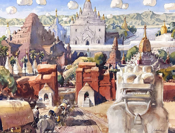 Among Temples of Bagan by ARKAR MYO