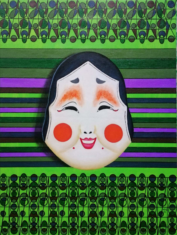 The Chinese Traditional Femal Mask by Min Thar Gyi