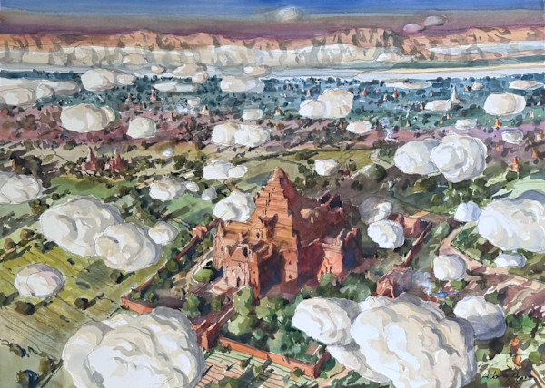 Clouds over Bagan by ARKAR MYO