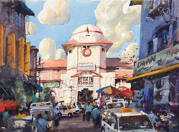 Bogyoke Market & Cotton Clouds by ARKAR MYO