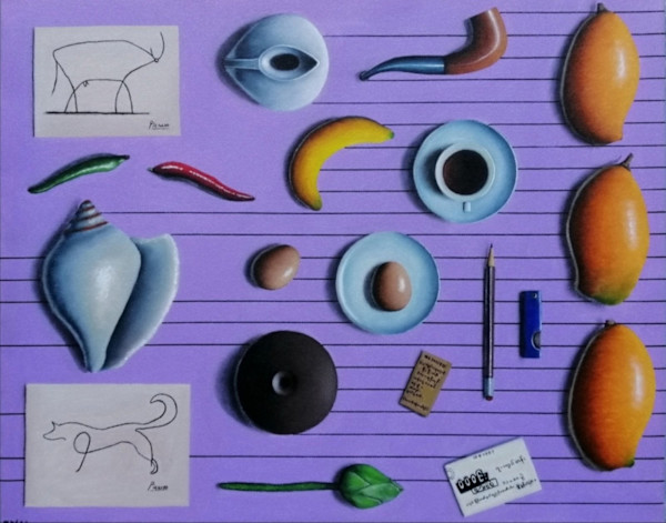 Mr.Pablao Picasso & Objects by Min Thar Gyi