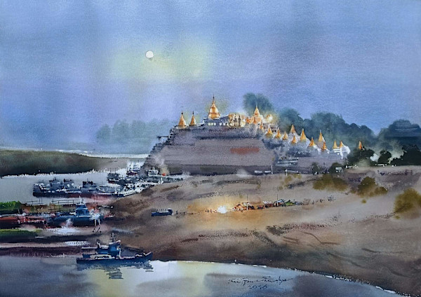 Moonlight over Shwe Kyat Kya Pagoda by Sai Pyae Sone Aye, Image 14.