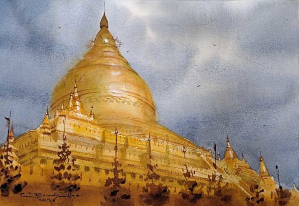 Shwezigon by Sai Pyae Sone Aye