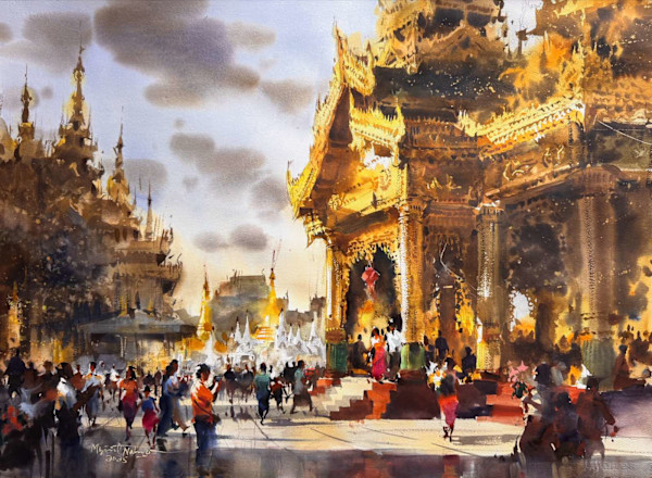 Shwedagon by Myint Naing