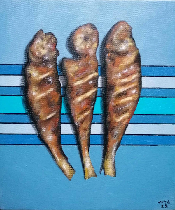 Three Fried Fish by Min Thar Gyi