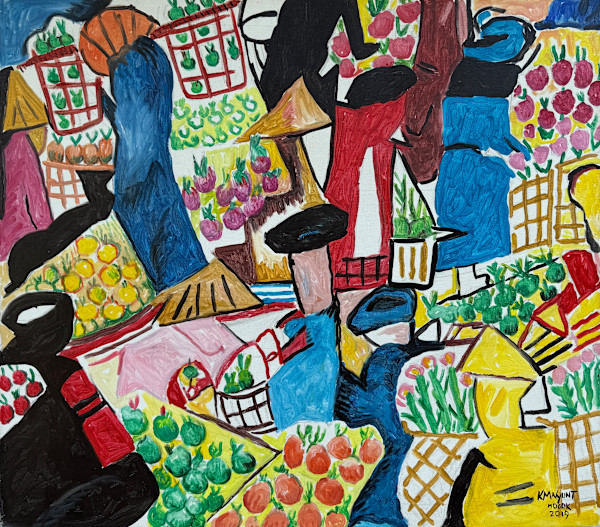 Fruit Market by K.M. Nyunt (Mogok)