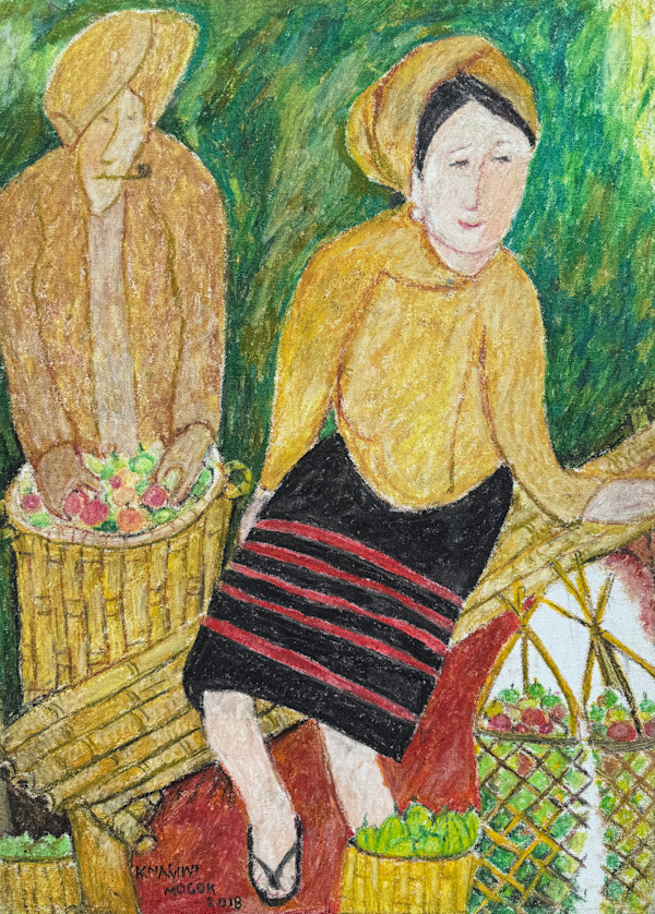 Fruit Vendors by K.M. Nyunt (Mogok)