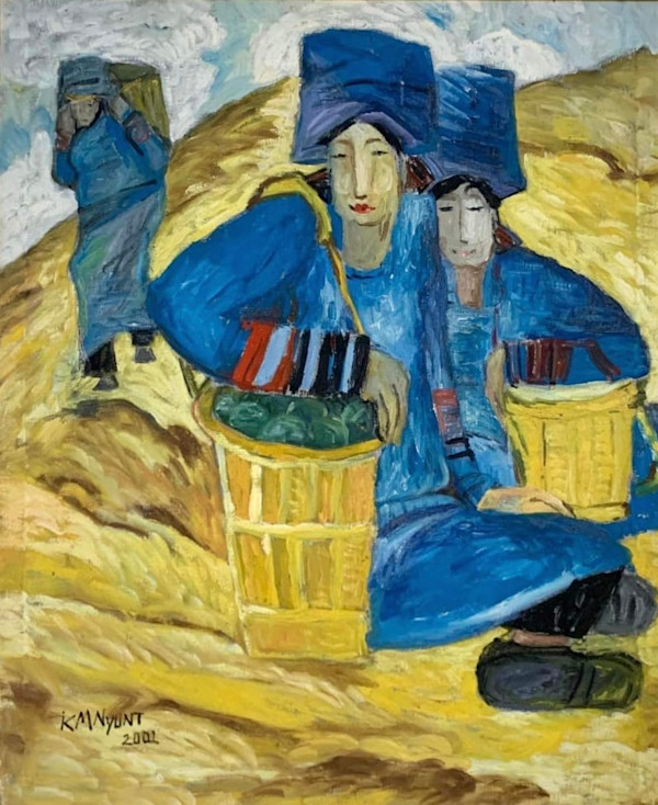 Fruit Pickers by K.M. Nyunt (Mogok)
