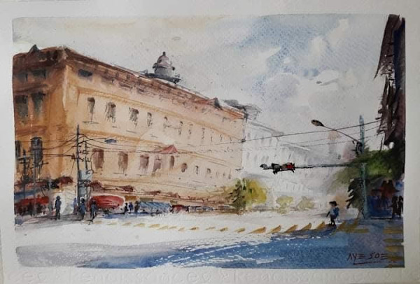Pansodan Rd by Aye Soe