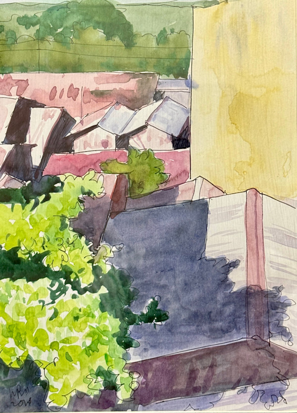 House over Artist's Home (2014) by Win Pe Myint
