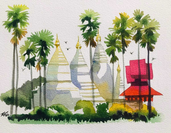 Towards Pagoda (2022) by Totty Swe