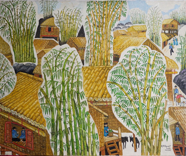 Village of Bamboo by K.M. Nyunt (Mogok)