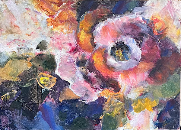 Rose Abstraction #3 (Notan pair) by Julia Watson, Image 1.