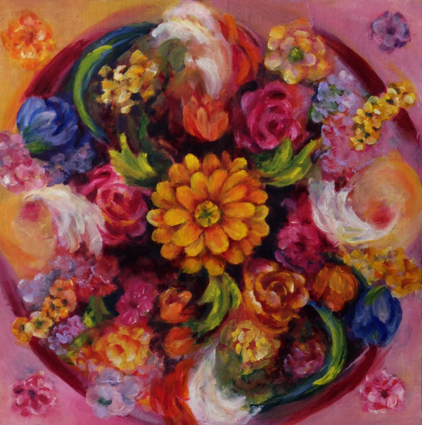 Flower Mandala #3, Autumn by Julia Watson