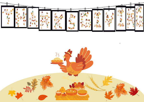 Thanksgiving With Rooster by Kriyas Collection