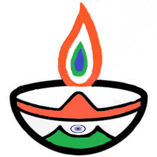 Indian Tricolor Theme Diya by Kriyas Collection