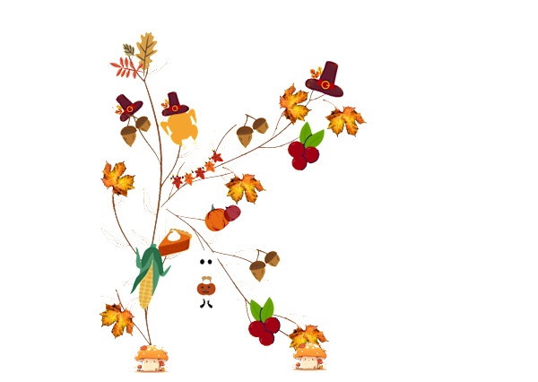 09.Thanksgiving Theme - Alphabets by Kriyas Collection