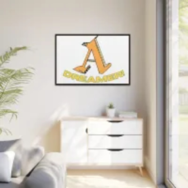"A" Dreamer (Orange and Yellow) by Kriyas Collection, Image 3.