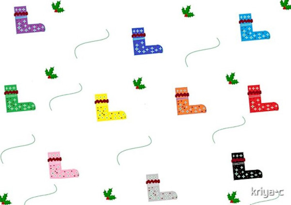 Christmas Stockings -Textile Patterns by Kriyas Collection