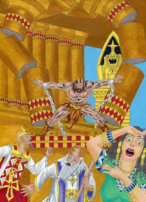 Samson Destroys the Temple by Jerry Ramos