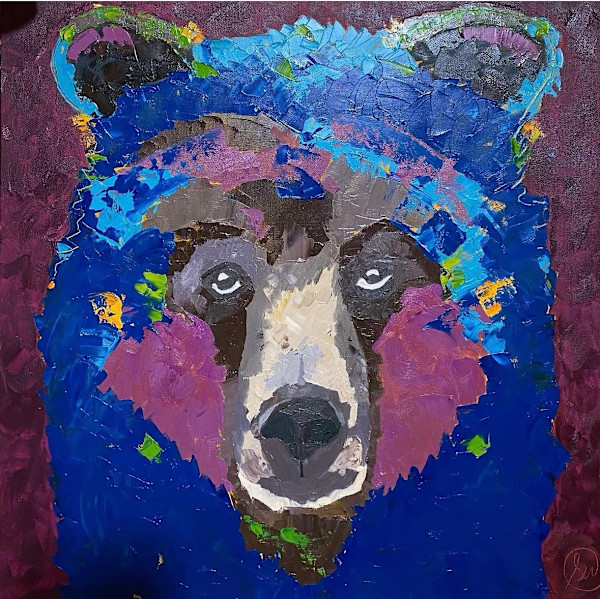 Big Blue Bear by Sarah Wold