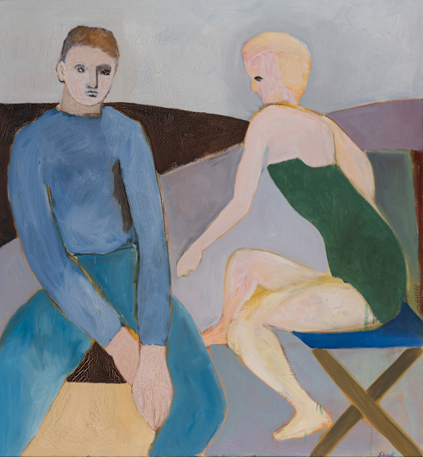 Beach Figures by Robert M Shank