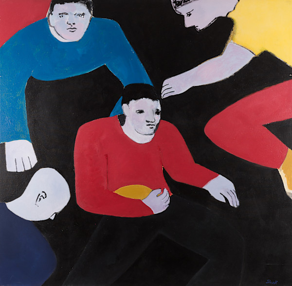 Football Players by Robert M Shank