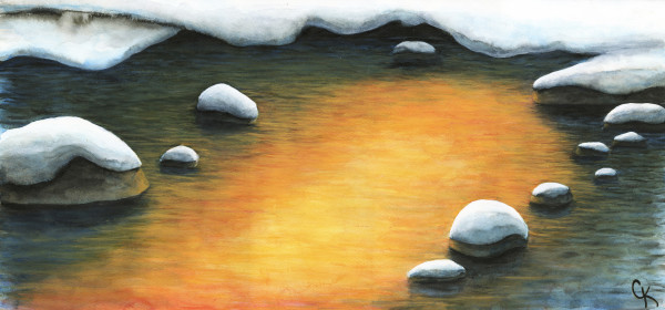 Winter Stream by Carrie Kohles
