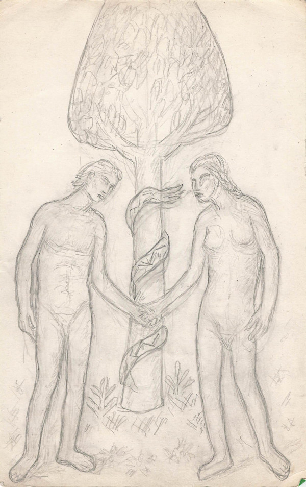 Adamo e Eva e il serpente
