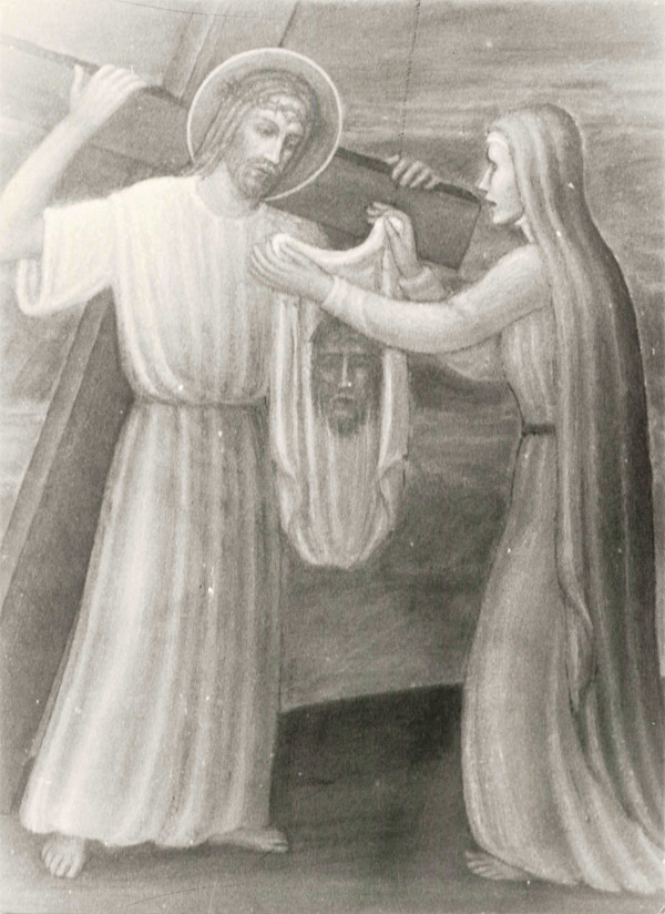 Santa Veronica asciuga il volto di Gesù (via crucis stazione n.6) by Salvatore Cascone