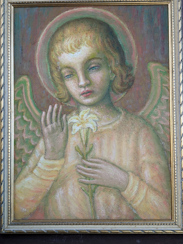 Angelo con giglio by Salvatore Cascone