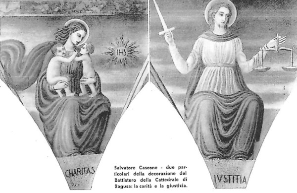 La Carità e la Giustizia by Salvatore Cascone