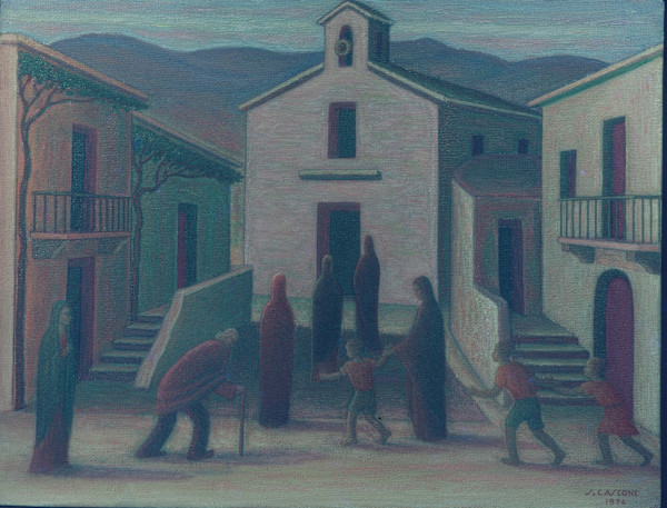 La chiesetta del villaggio (1974) by Salvatore Cascone