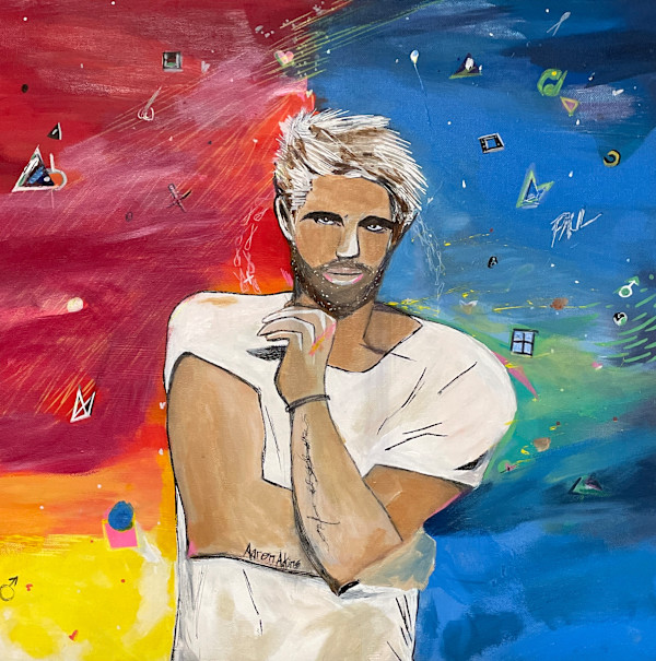 Portrait of New Interest - 20x20in by Aaron Adkins, Image 1.